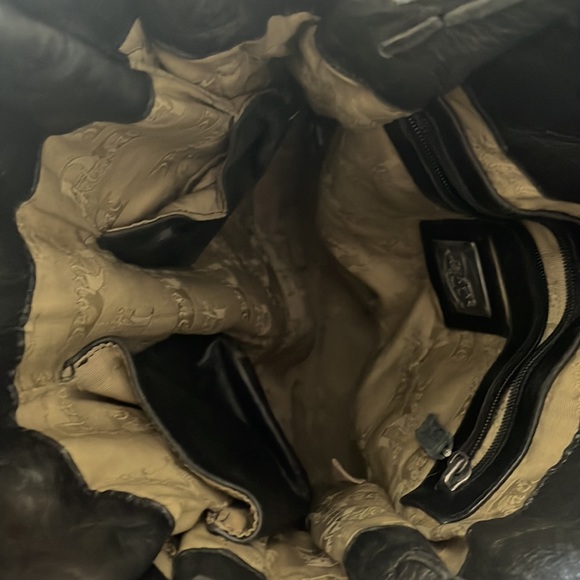 DD Addore by Anat Marin | Black Leather Hobo Bag | Biker Bag, Rocker Tote - Picture 3 of 5